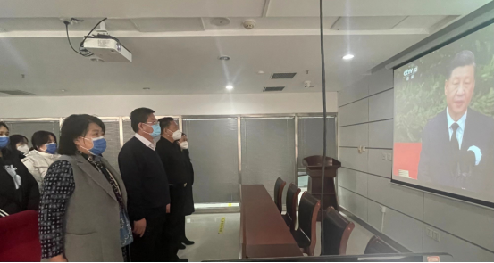 河南豫信招標(biāo)有限責(zé)任公司關(guān)于組織干部職工收聽收看江澤民同志追悼大會(huì)直播的簡報(bào)